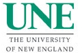 The University of New England logo